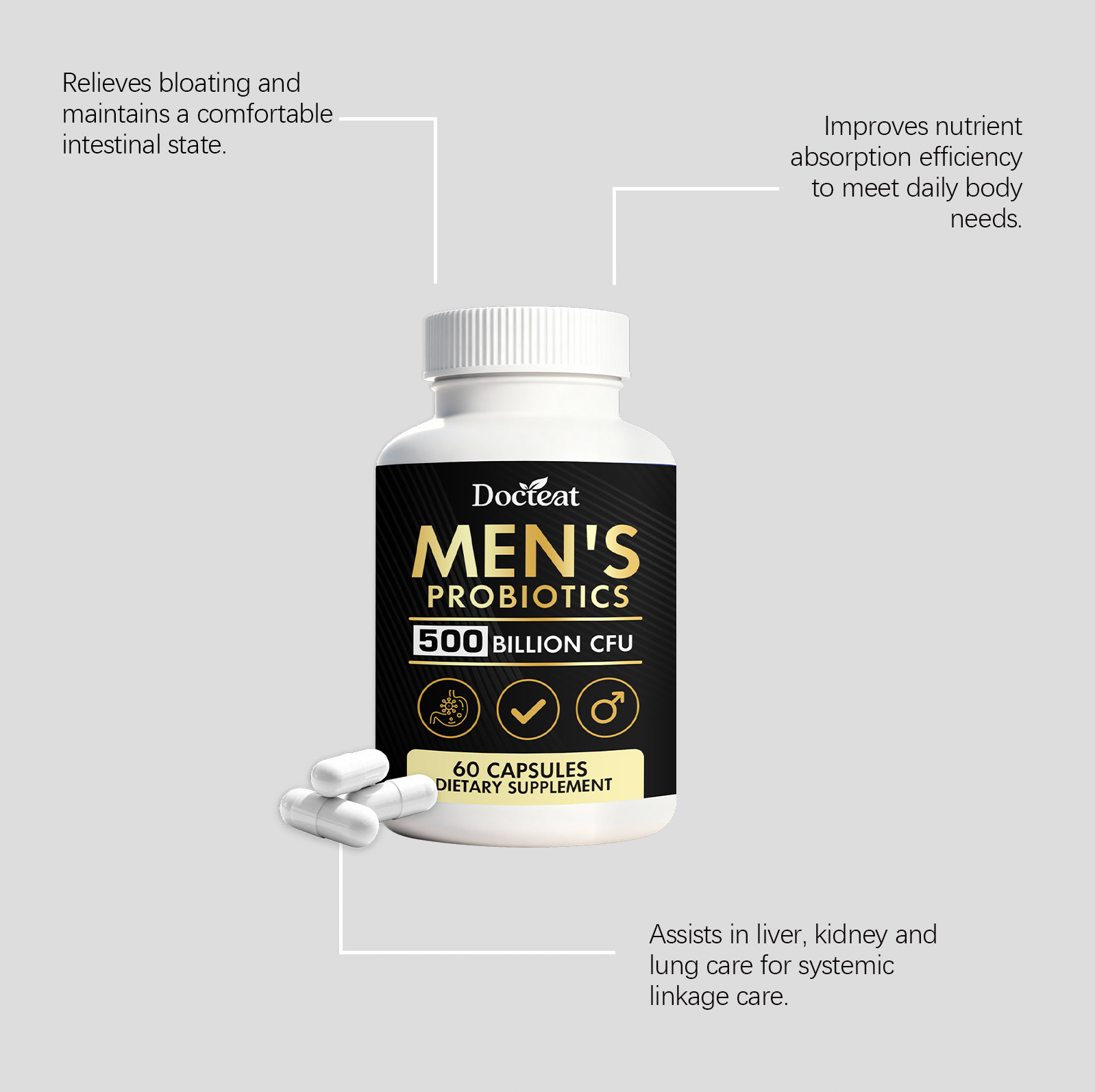 Nutrition For Health Fitness & Sport Melvin Williams - GOOGEER Men's Health Capsules Improve Urinary
