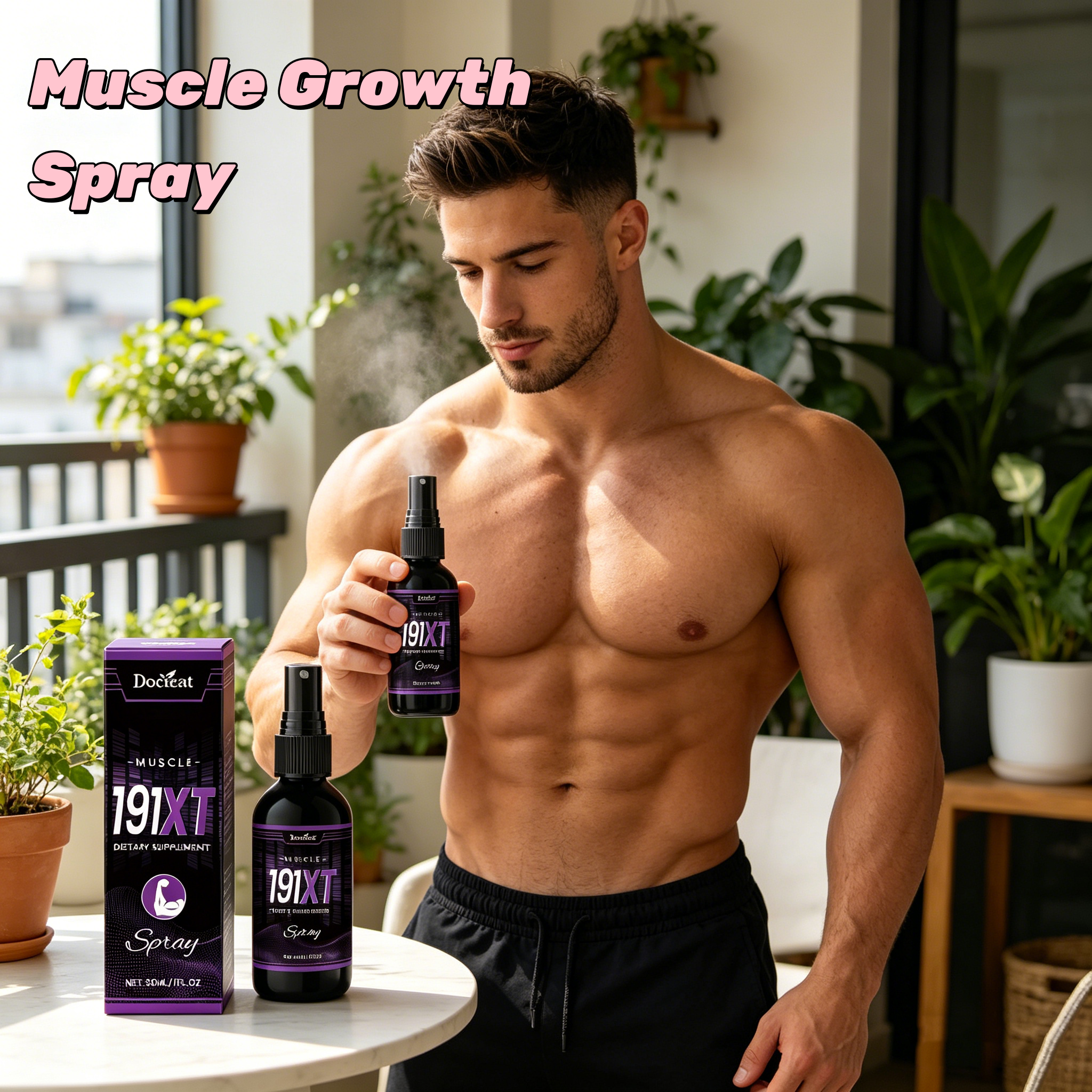 Nutrition And Exercise - Muscle Growth Spray Enhance Physical Strength