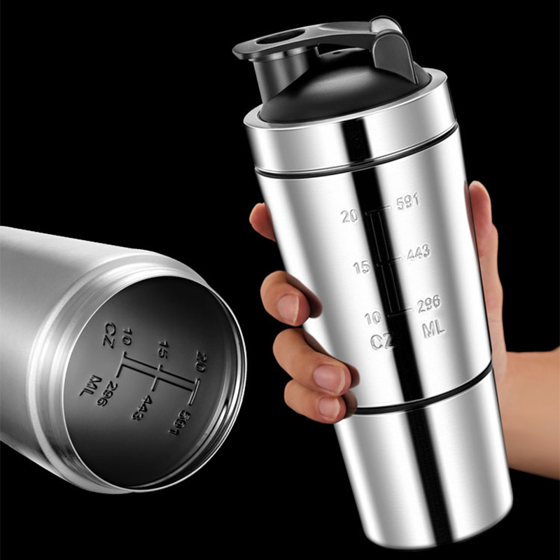 Stainless Steel Protein Shaker - مراجعة Fitness With Nutrition وسعره