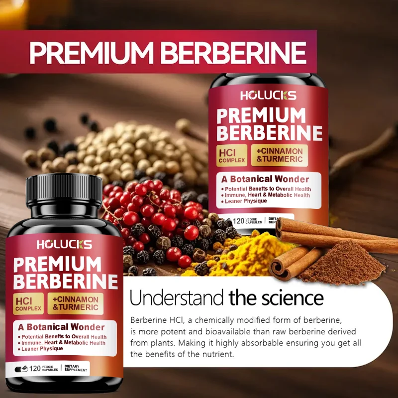 Holucks Premium Berberine HCl  - مراجعة Berberine Hcl Capsule وسعره