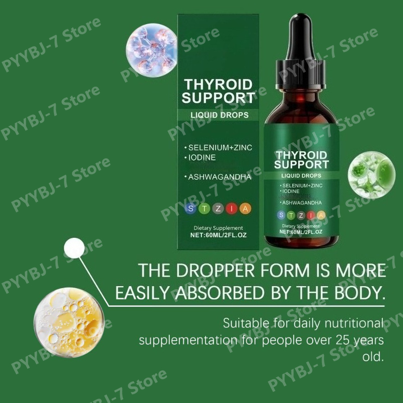 Thyroid Support Liquid Drops f - مراجعة Iodine Drops Supplement وسعره