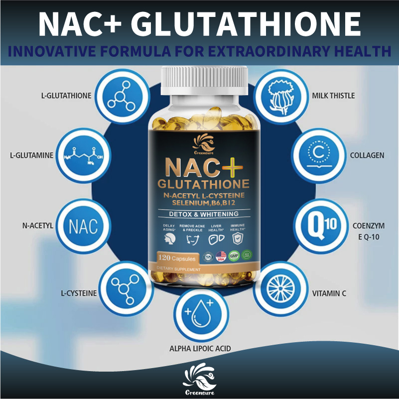 Greensure NAC Glutathione Caps - مراجعة Nac N Acetyl Cysteine وسعره