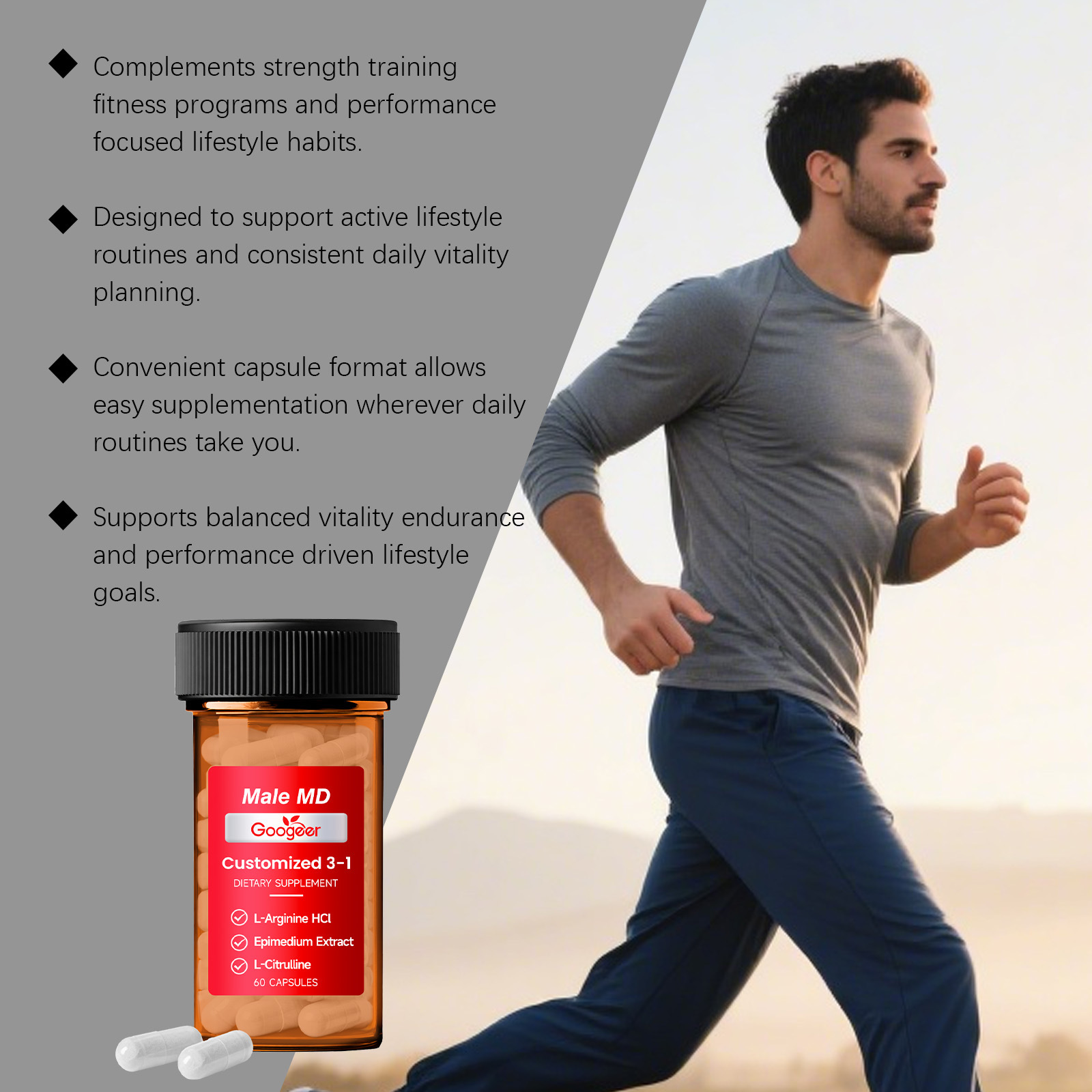 GOOGEER Men's Health Capsules  - مراجعة Nutrition For Health Fitness & Sport Melvin Williams وسعره