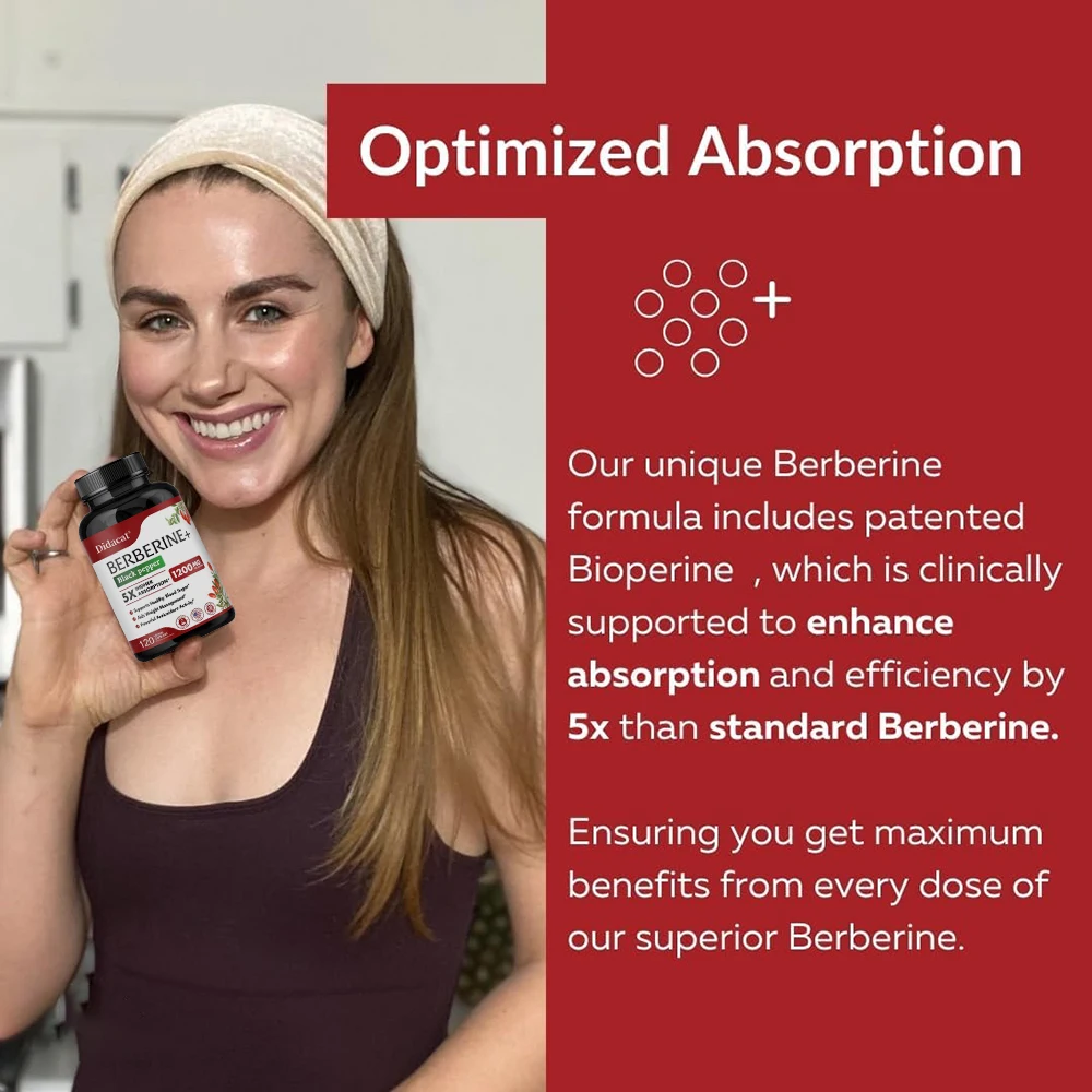 Berberine HCl Supplement - for - مراجعة Berberine Hcl Capsule وسعره