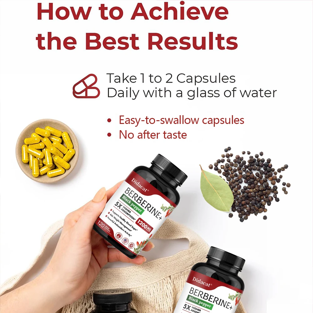 Berberine HCl Supplement - for - مراجعة Berberine Hcl Capsule وسعره