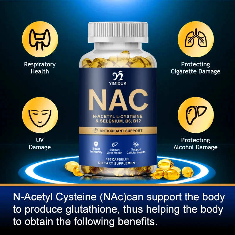 NAC Supplement 120 Capsules  P - مراجعة Nac N Acetyl Cysteine وسعره