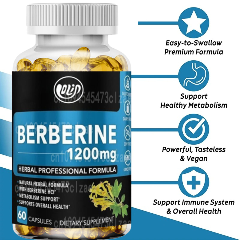 1200mg HCL Supplement, Healthy - مراجعة Berberine Hcl Capsule وسعره