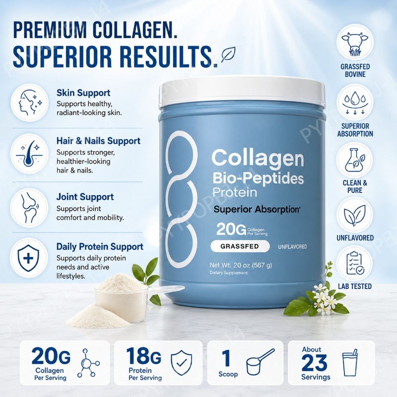 Collagen Bio Peptides Protein  - مراجعة Collagen Peptide Powder وسعره