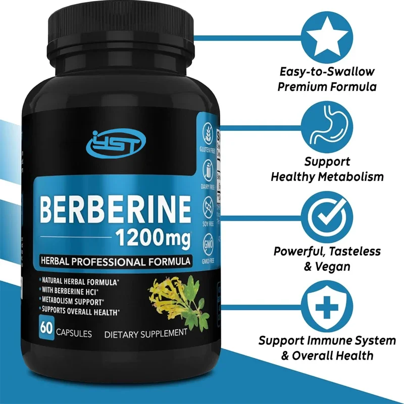 60 Capsules Berberine Suppleme - مراجعة Berberine Hcl Capsule وسعره