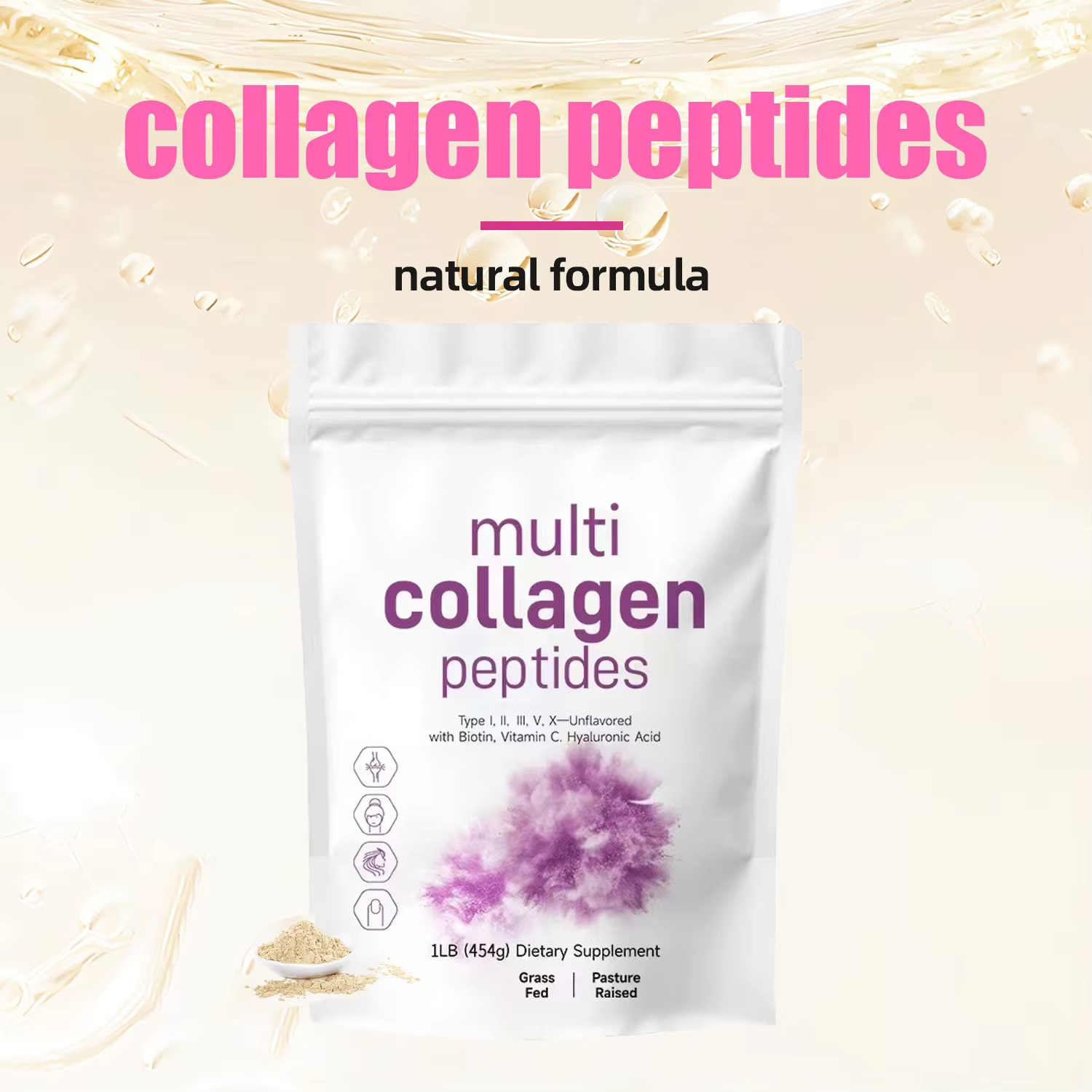 454G Multi Collagen Peptides P - مراجعة Collagen Peptide Powder وسعره