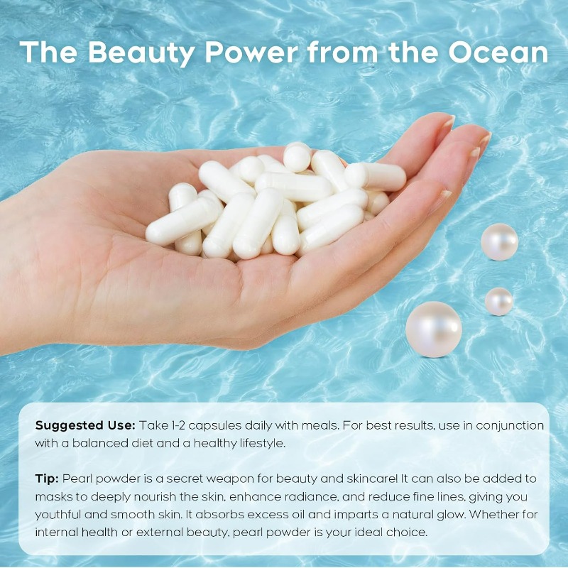 Organic Pearl Powder Capsules  - مراجعة Collagen Peptide Powder وسعره